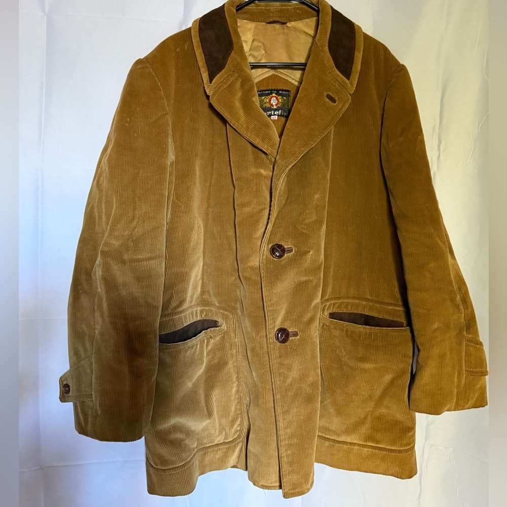Vintage Men's Cortefiel Corduroy Jacket Coat